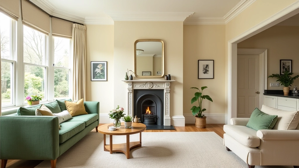 Victorian terrace interior with period features and modern kitchen