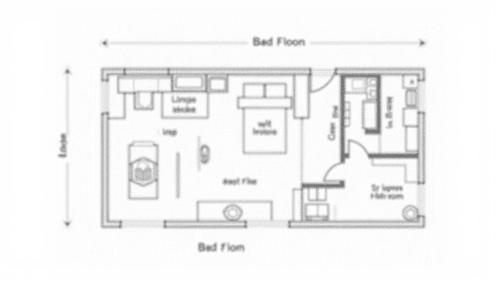 Victorian terrace floor plan sketch showing typical room arrangement with bay windows and staircase positioning