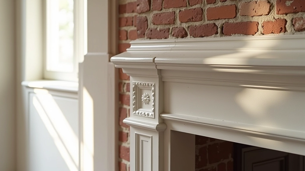 Close-up of Victorian terrace wall showing period brick, plaster, and original cornicing detail