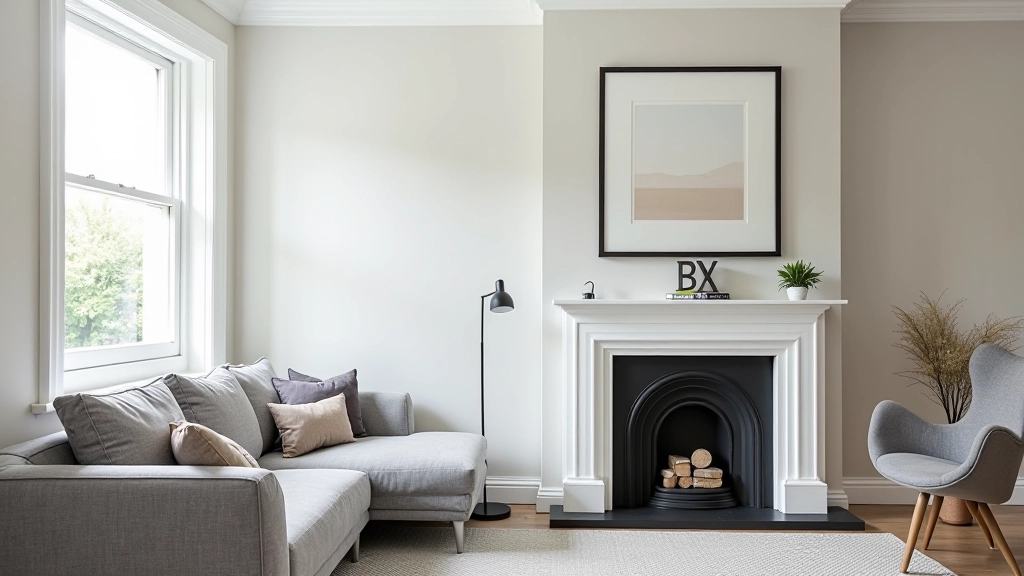 Modern furniture arranged in Victorian terrace room showing how contemporary pieces complement period features